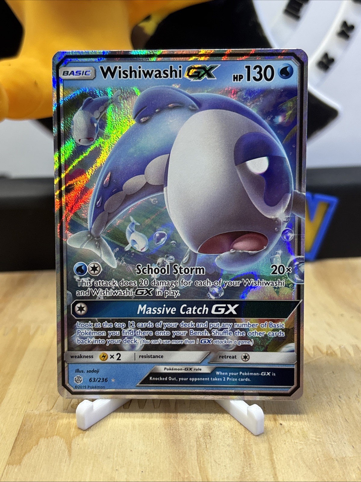 Wishiwashi GX 63/236 Sm-Cosmic Eclipse Holo