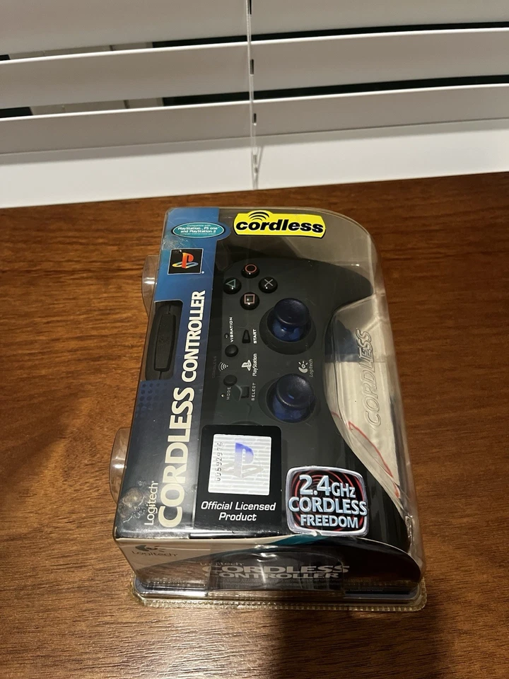 New Sealed Logitech Cordless Wireless Controller For Playstation One PS2 Control - Image 2 of 4