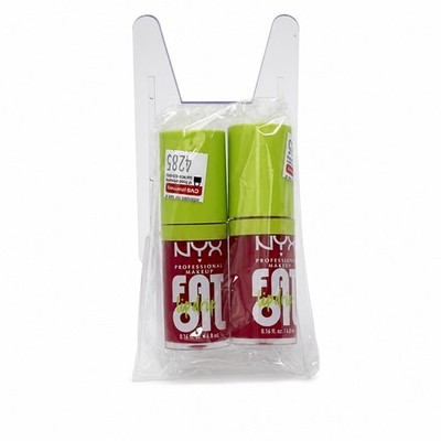 NYX Fat Oil Lip Drip Moisturizing Lip Gloss Missed Call Sheer Pink, 2 PACK