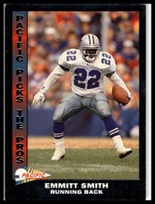 1992 Pacific #20 Emmitt Smith Pacific Picks the Pros Silver