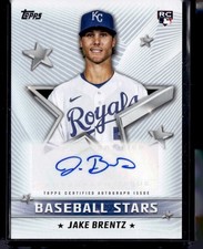 2022 Topps Series 1 Baseball Stars Jake Brentz Rookie Auto