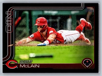 2025 Topps Series 2 Matt McLain Black Border Parallel /74 Cincinnati Reds