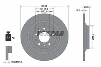 2Er-Set 2Er Set Bremsscheibe Textar 92166400 Mazda G31Y26251 Mazda GP9Y26251