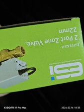 New ESI 2 Port 22mm Zone Valve - ESZV222L Brand New . Fast Post . Great Quality