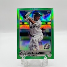 2022 Topps Chrome NPB Green Refractor #20 Raito Ikeda /99 Chiba Lotte Marines