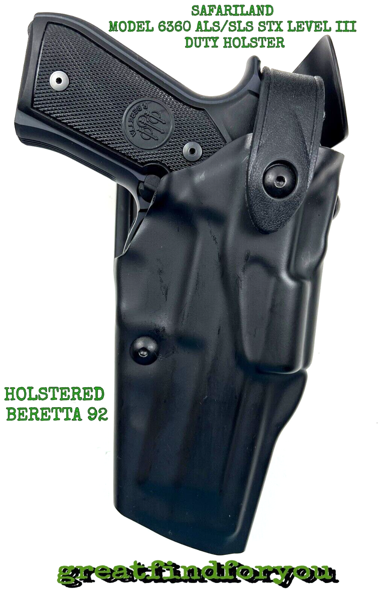 MILITARY SURPLUS USGI SAFARILAND 6360 ALS/SLS STX DUTY HOLSTER