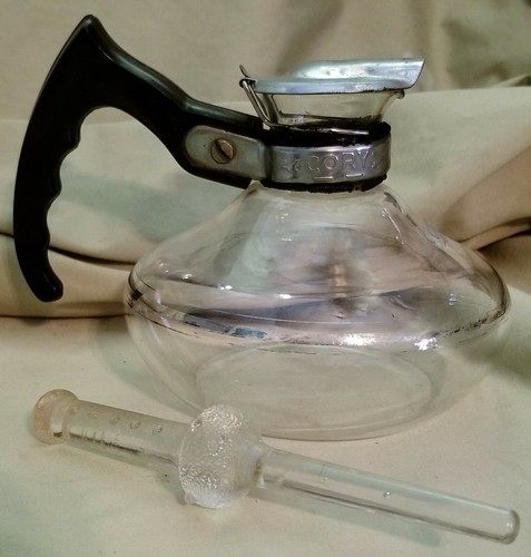 VINTAGE CORY DTL GLASS COFFEE POT ART 