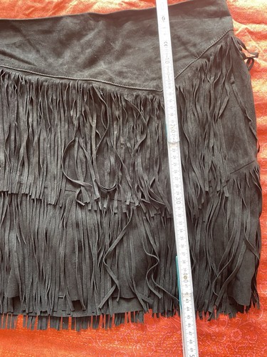 RALPH LAREN Lederrock Ziegenvelour, Gr. 14 / XL, schwarz, NEUWERTIG nie getragen - Bild 5 von 11