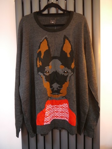 Bnwot New topman dog Doberman grey 