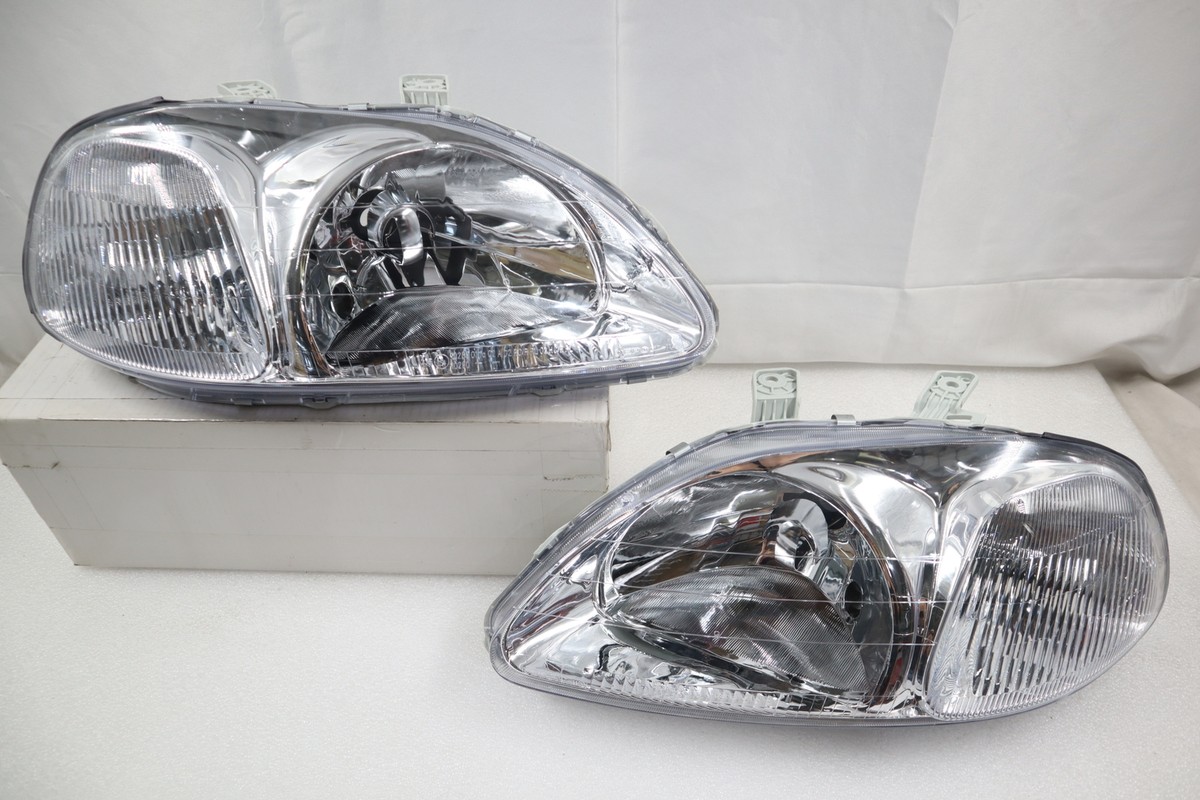 For 1996-1998 Honda Civic Type R Style EK9 EK4 EM1 JDM Clear