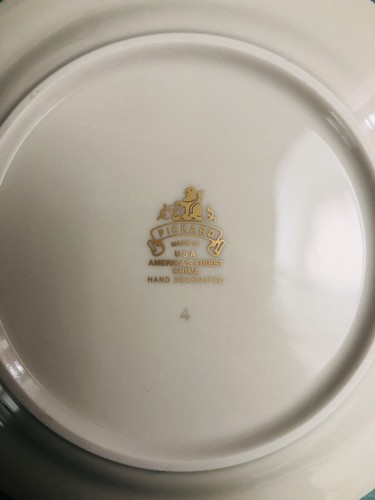 3 Vintage Rare Pickard America’s Finest China Plates Handpainted Women Numbered - Picture 9 of 12