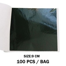 100x Sheets Gold Silver Copper Foil Paper Leaf Gilding Art Craft Metallic DIY