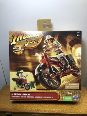 Indiana Jones Helena Shaw Action Figure Motorcycle Worlds Of Adventure