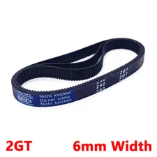 GT2 2mm Pitch 6mm Width Closed Loop Synchronous Timing Belt for Pulley CNC 3D