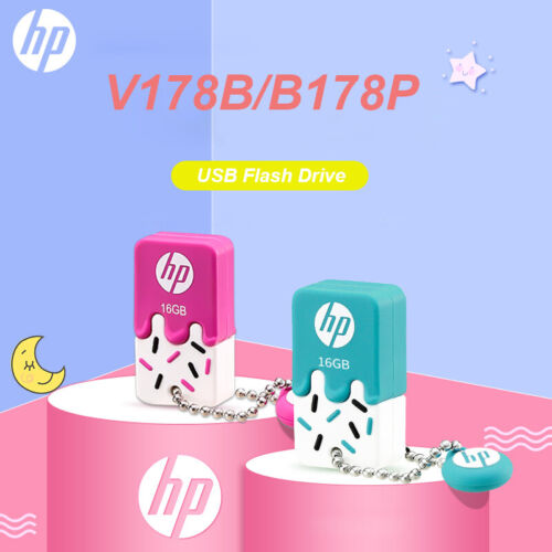 HP Pink V178B USB 2.0 Pen Flash Drive Memory Stick 128GB High Speed USB Storage - Afbeelding 1 van 9