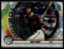 2020 Bowman #BTP-9 Joey Bart Chrome Bowman Scouts Top 100 Atomic Refractor #/150
