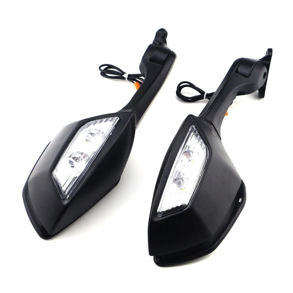 Espejos retrovisores LED intermitente para Kawasaki Ninja ZX10R 2011-15/H2 2014 2015 Foto 2 de 4
