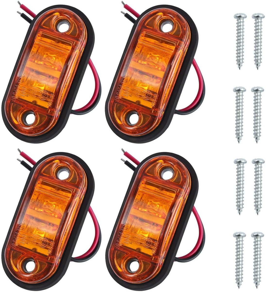 10 Luci LED Gialle Per Camion E Furgoni - 12V/24V, Impermeabili - Foto 11