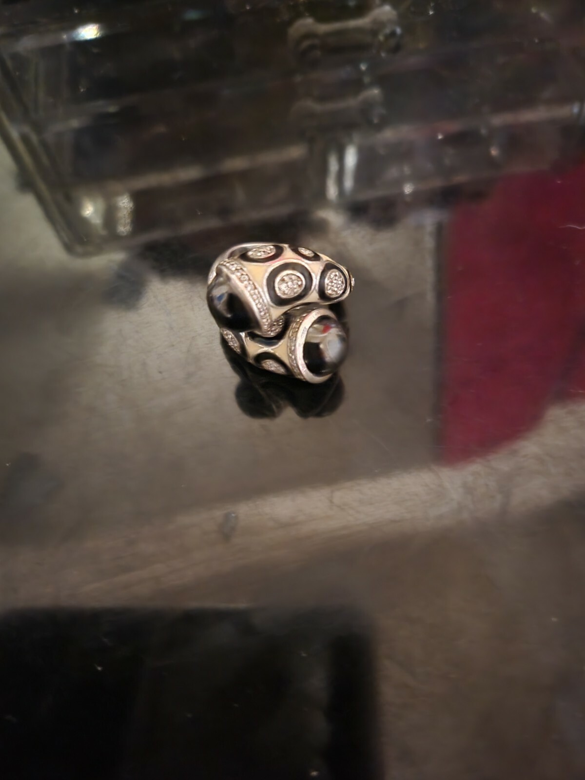 Beautiful, Designed Ring,  Enamel, Solid Sterling… - image 10