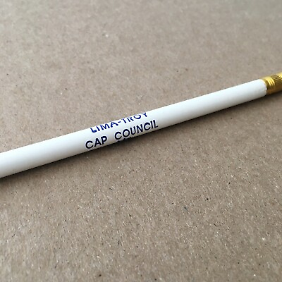#ad Lima Troy Cap Council United Auto Workers Ohio American Wood Pencil Unsharpened $10.95