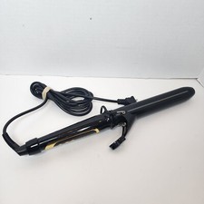 Lanvier 1.25" Clipped Curling Iron Extra Long Tourmaline Ceramic Barrel LE-CI001
