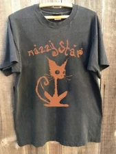 Retro Mazzy Star Graphic Short Sleeve Charcoal Cotton T-shirt Unisex S-5XL