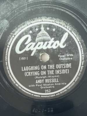 Andy Russell Laughing on the Outside Crying on the Inside 78 RPM 10 