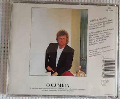 CD Peter Hofmann - 2 - Ivory Man/ Songs & Ballads - RARE - 1984