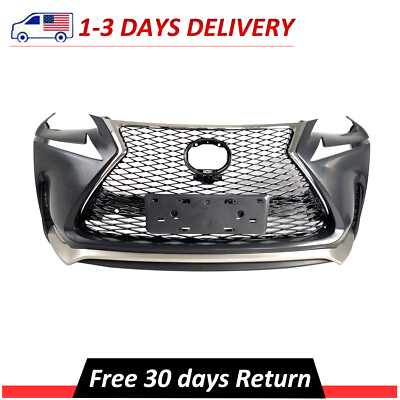 For 2015 2016 2017 Lexus NX200t F-Sport Complete Front Bumper Cover Grille Kit