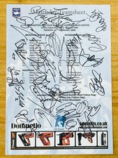 Hand Signed A4 Team Sheet - Peterborough United FC 2009 season - 22 signatures