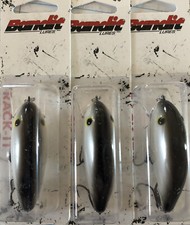 3 Bandit Rack-it Pearl Black Back Square Bill Crankbait Fishing Lure S4
