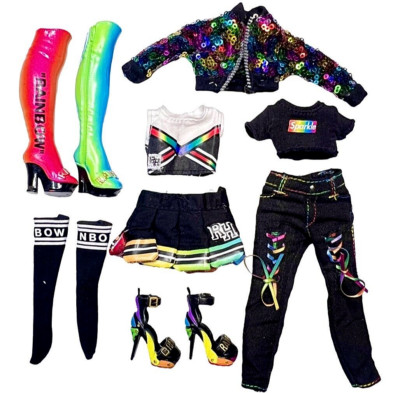 Rainbow High Amaya Raine Series 2 Avery Styles Doll Outfit Clothes Shoes Lot