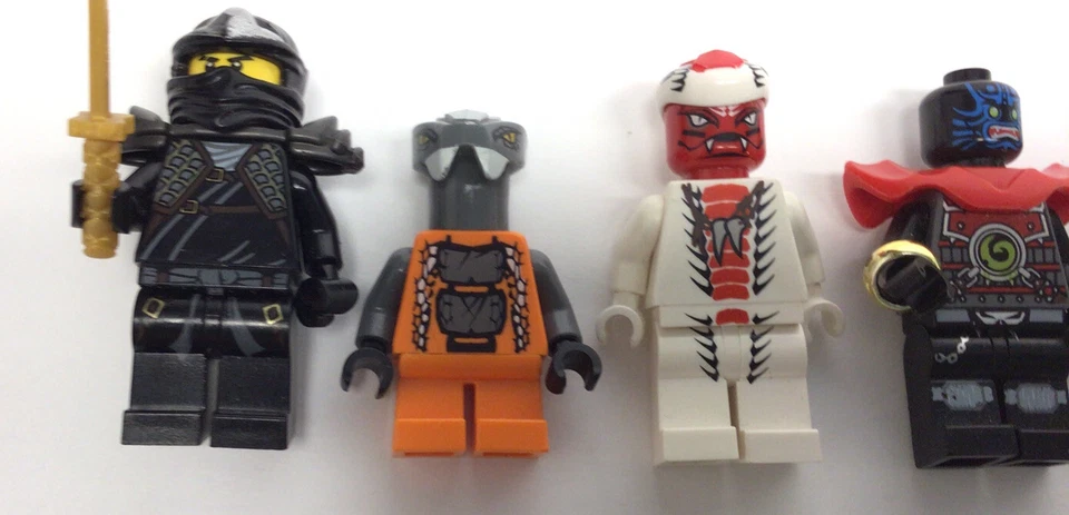 Lote de 5 Minifiguras LEGO Ninjago Serpiente Chokun Snappa Negro Verde Ninja Foto 2 de 4