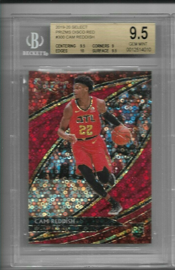 2019-20 Panini Select Cam Reddish #300 Courtside RC Red Disco /49 BGS 9.5