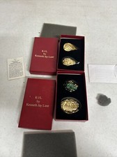 Lot Of 2, KJL Kenneth Jay Lane Critter Series, Frog & Lillypad Brooch  & Snail