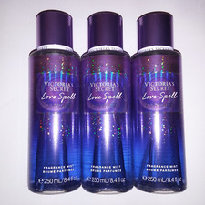 Set of 3 Victoria Secret Fragrance Mist Love Spell Candied Body Spray Gift Set F