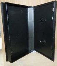 25 VHS CASE VIDEO CASSETTE STORAGE MEDIA CASES PLASTIC BLACK/CLEAR