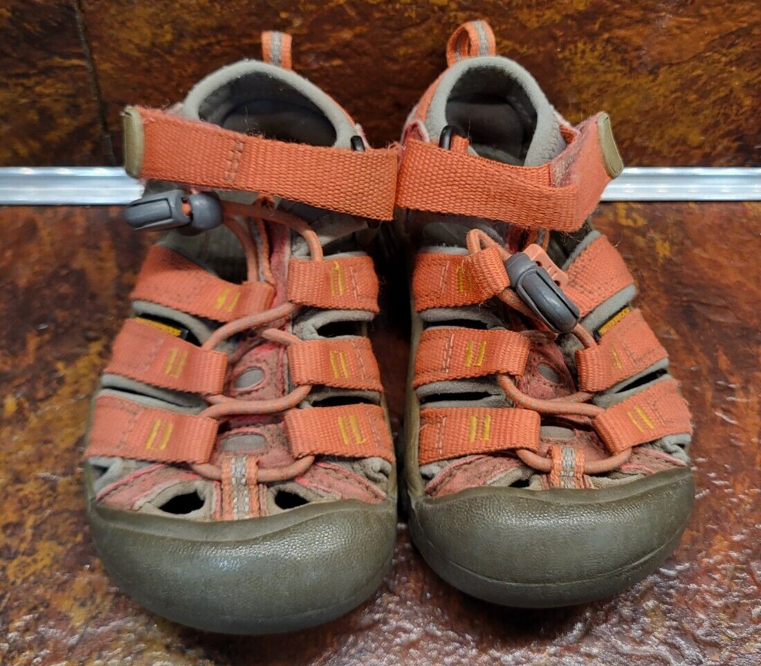 Keen kids sandalo impermeabile taglia 9 arancione escursione attiva pizzo rapido