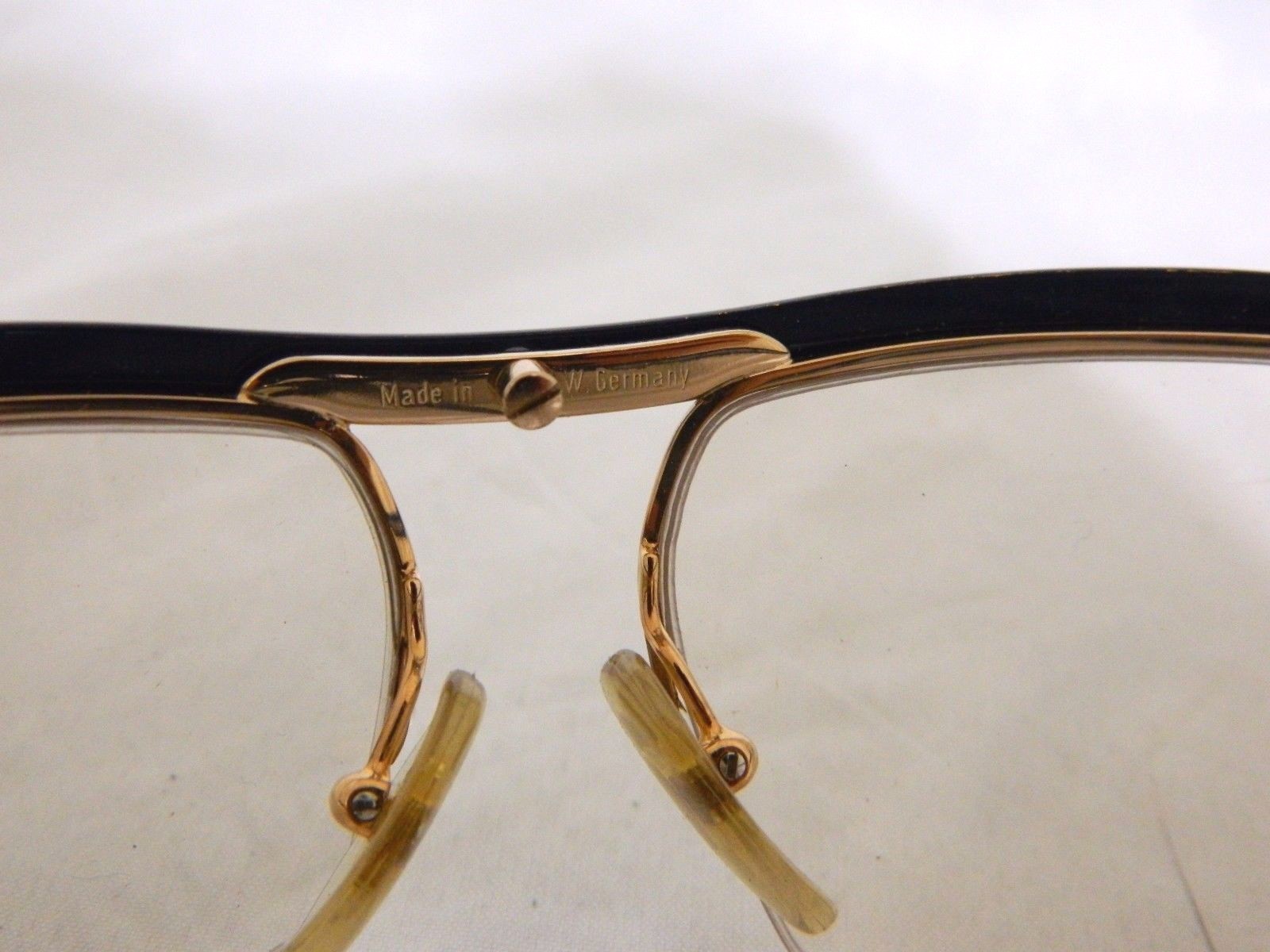VINTAGE OPTICAL AFFAIRS EYEGLASSES AMN/99.94 Blue rimless Groove W ...