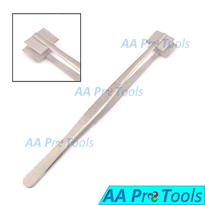 Mashing Tweezers Glass Work Bead Masher Tweezer Lampworking Surface S.S.