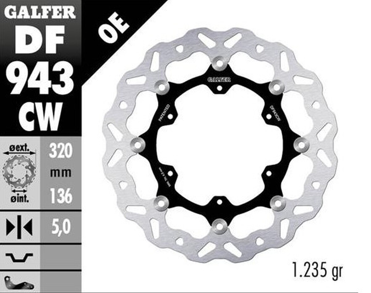 Disque de frein avant moto pour KTM 790 Adventure R et 890R