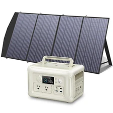ALLPOWERS 600W Portable Power Station MPPT And 200W Portable Solar Panel Camping