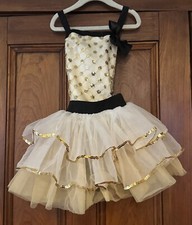 Weissman Child IC Black Gold Shorts Romper Skirt And Tutu Holiday Events 14408
