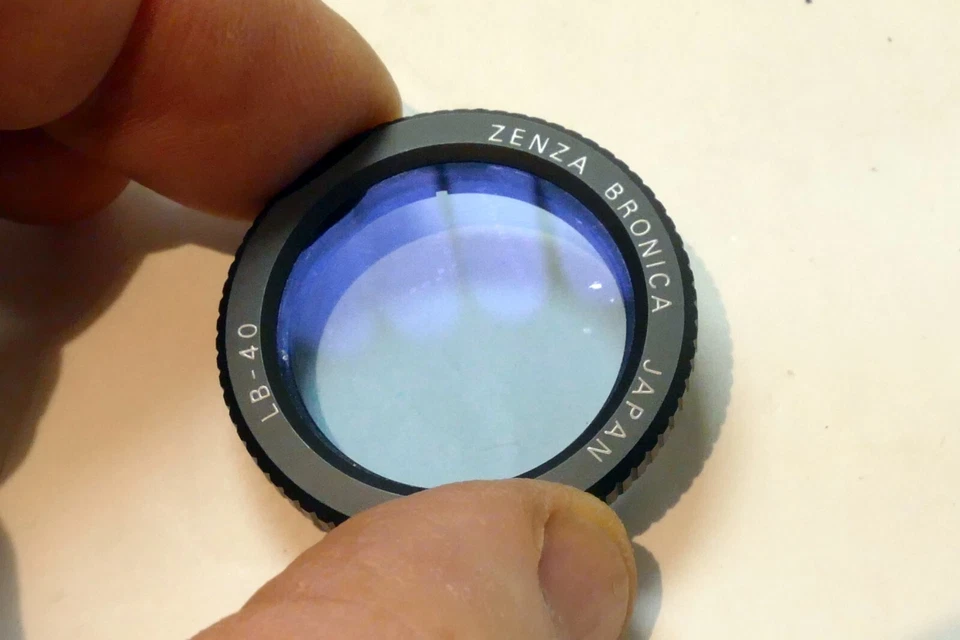 Bronica 32.5mm LB-40 Blue Lens Filter for 30mm PE Zenza - Genuine OEM S2A - Image 2 of 4