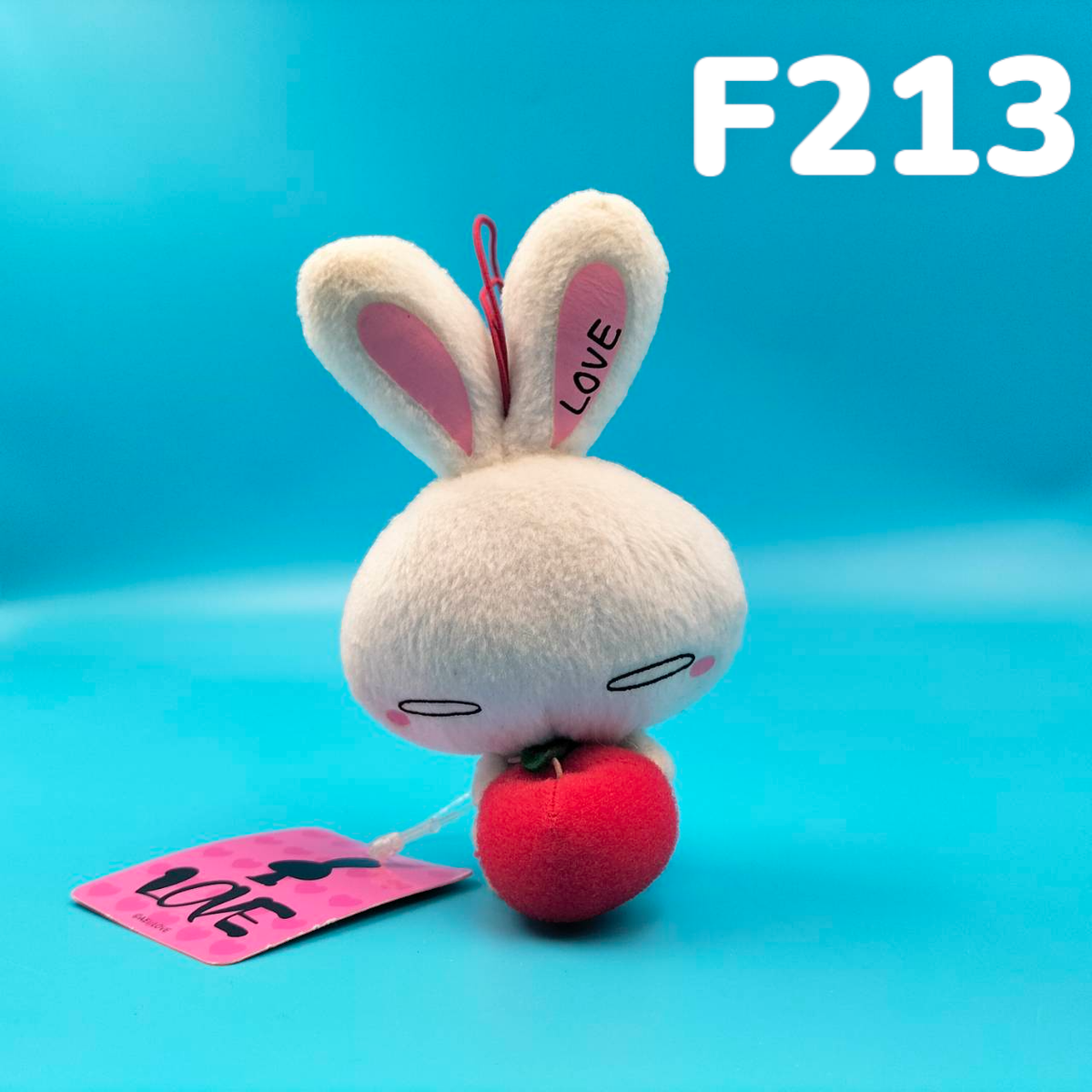 Love Chan White Rabbit Bunny Apple Furyu Plush 4