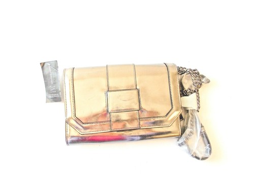 I.N.C. Evening Clutch Pewter Silver Hardware Metallic NWT - 第 1/4 張圖片