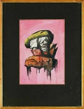 EUGENE G. BERMAN (Russia, NY, CA, Italy 1899-1972) W/C Man w/ Turban