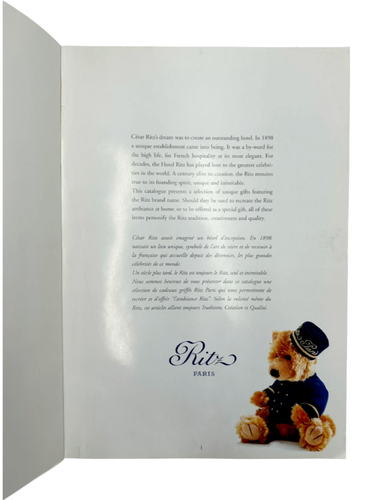 Vintage 5-Star Ritz Paris Hotel Collection Catalogue - Picture 2 of 16