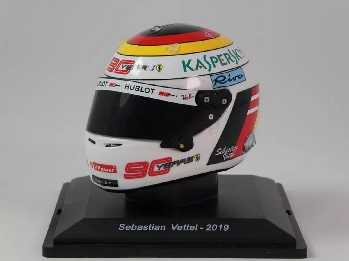 NEW 1:5 Casco Helmet F1 SEBASTIAN VETTEL 2019 German GP FERRARI