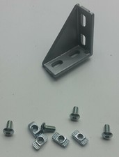 Winkel 20 x 40 Nut 6 Bosch Raster mit Befestigung - Aluprofil 20 Profil 20